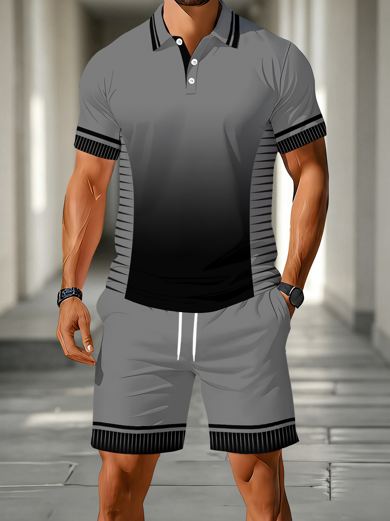 Summer Clothing Shops - 2026 Summer Men's Polo Shirt Set
