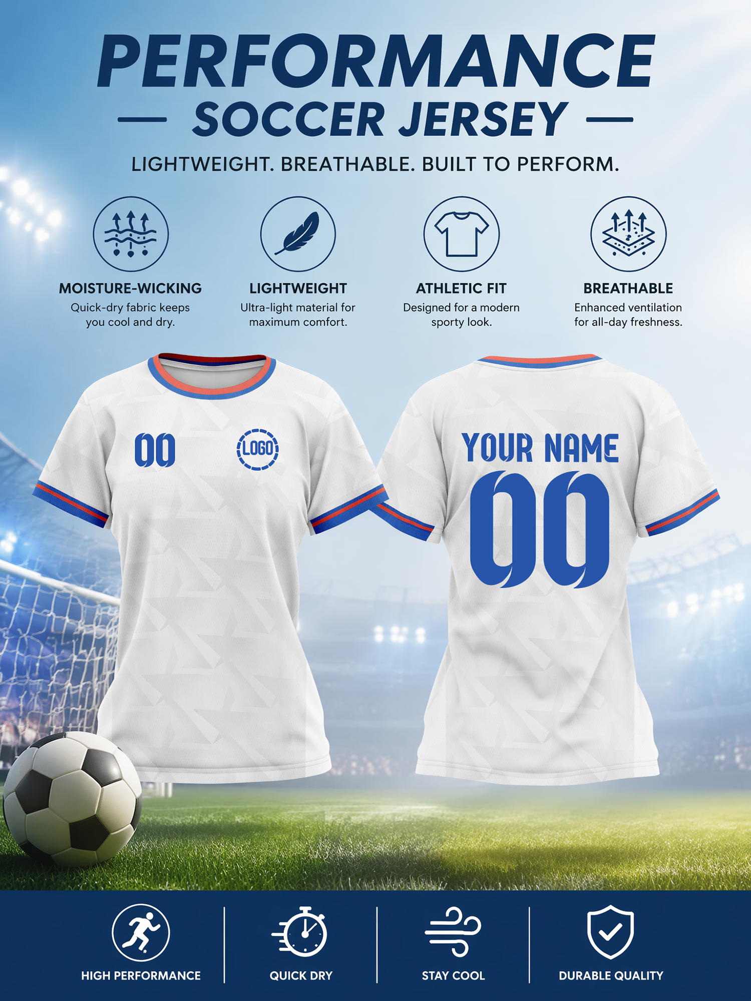 Summer Clothing Fabric - Cape Verde 2026 Personalized Customization Name