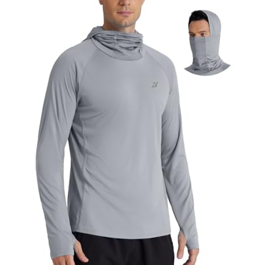 Rash Guard Long Sleeve - Roadbox UPF 50+ Men's Hooded Fishing