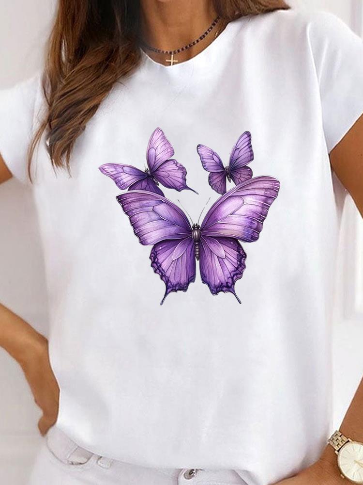 Summer Loving Clothing - Lovely Butterfly Women Graphic T Ladies