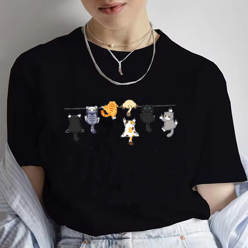Funny Women Summer Cat Print T - Summer Loving Clothing 리뷰 및 가격