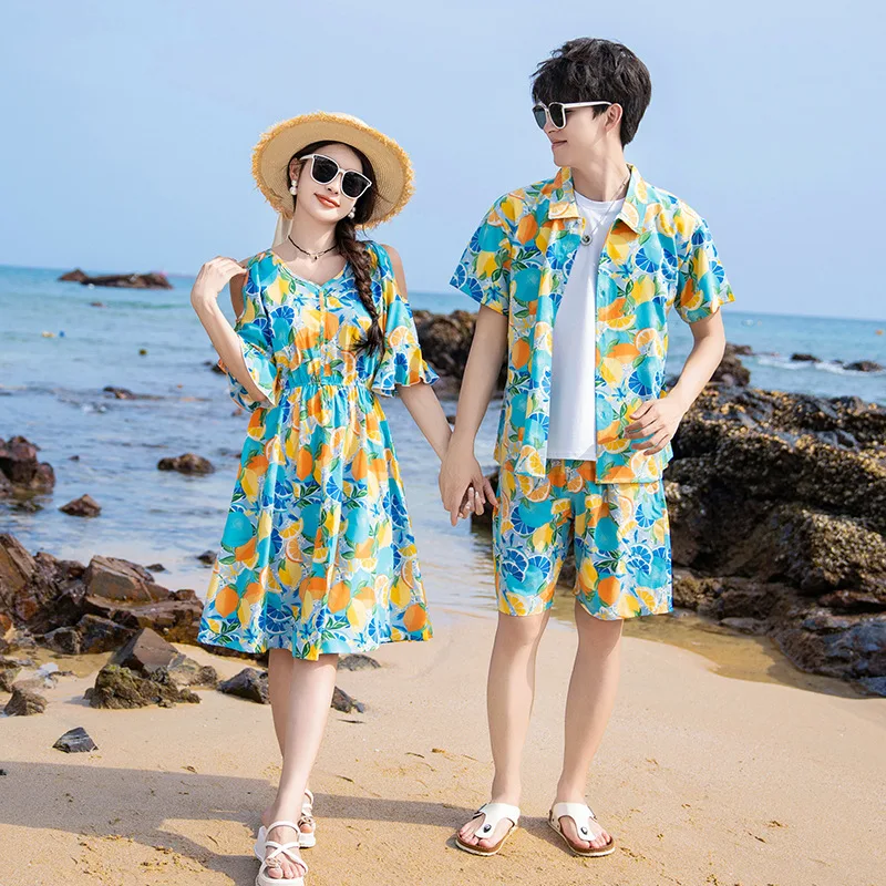 Vacation Area Couple Look Pare - Summer Clothing Looks 리뷰 및 가격