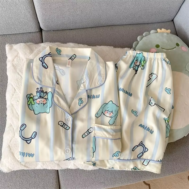 Hatsune Miku Women Pajama Set  - Summer Edition Clothing 리뷰 및 가격