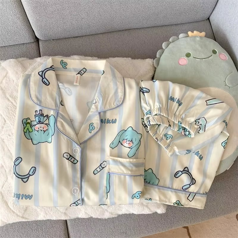Hatsune Miku Women Pajama Set  - Summer Edition Clothing 리뷰 및 가격