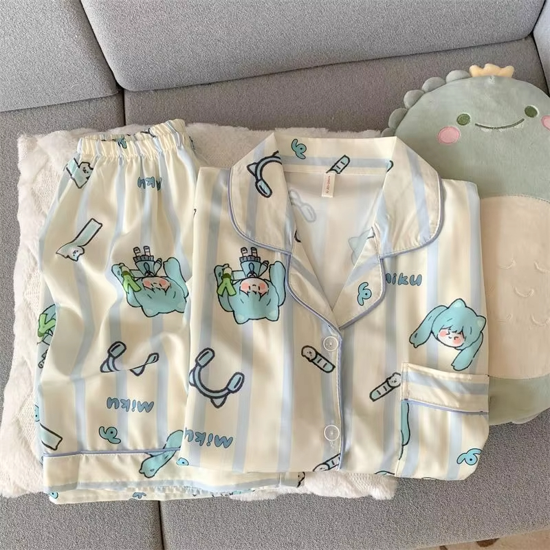 Hatsune Miku Women Pajama Set  - Summer Edition Clothing 리뷰 및 가격