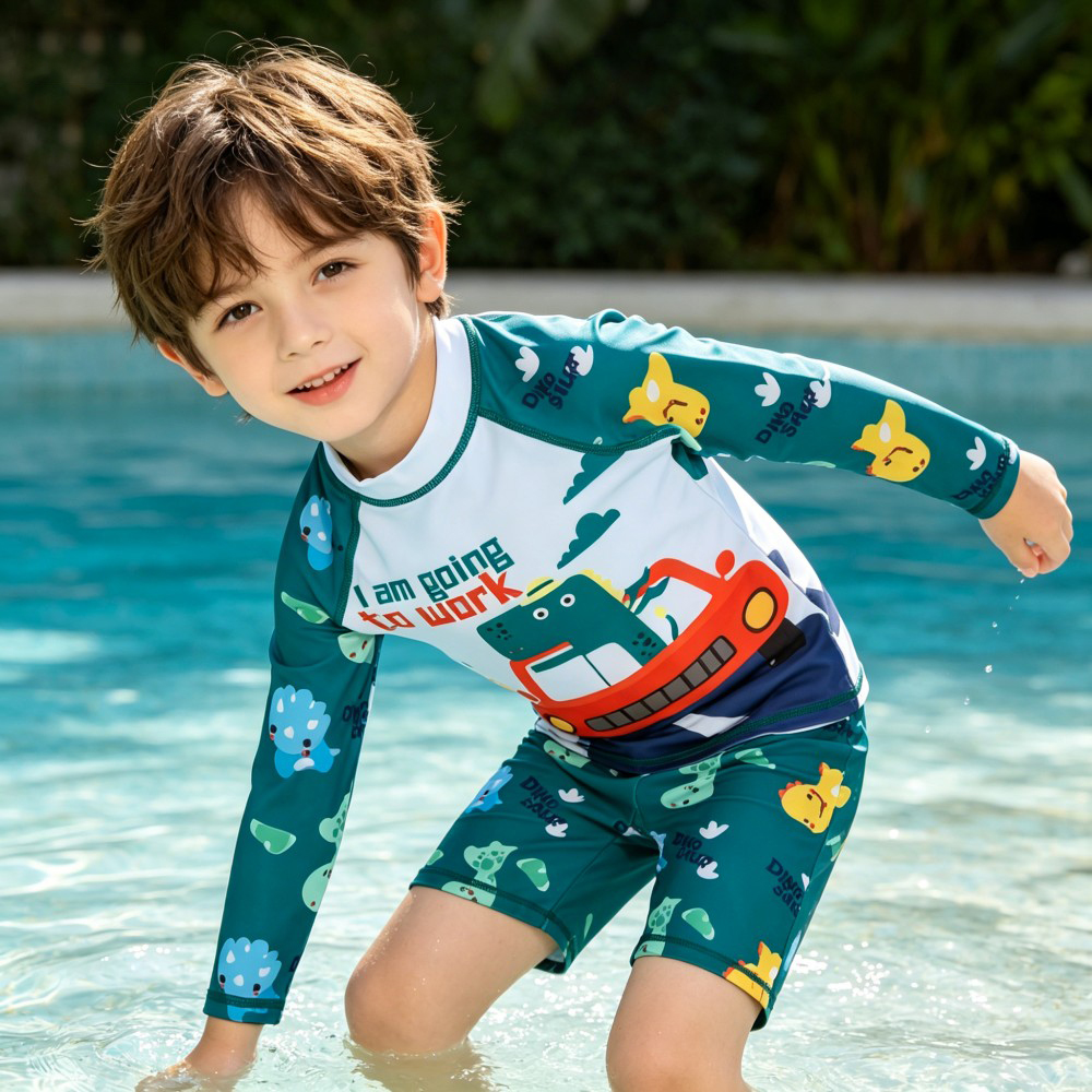 2Pcs Kids Long Sleeve Swimwear - Rash Guard Long Sleeve 리뷰 및 가격