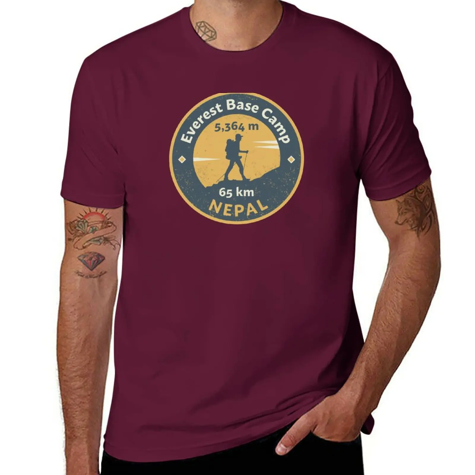 Crewneck Short Sleeve T Shirts - Summer Everest Clothing 리뷰 및 가격