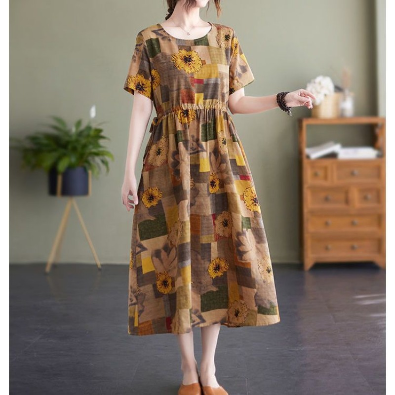 Womens Plus Size Vintage Flora - Sundress Midi Floral 리뷰 및 가격