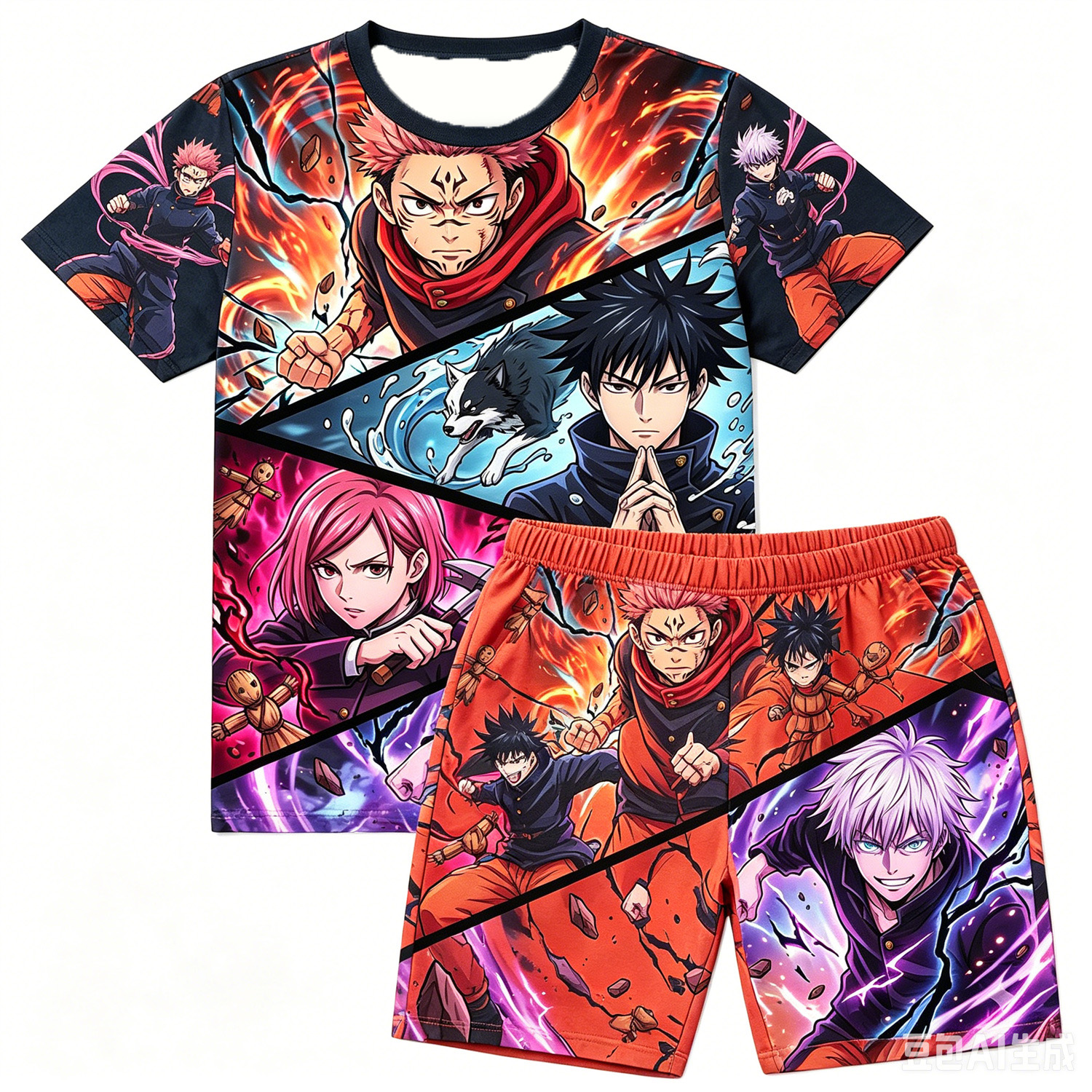 Anime Jujutsu Kaisen Squad Gra - Summer Edition Clothing 리뷰 및 가격