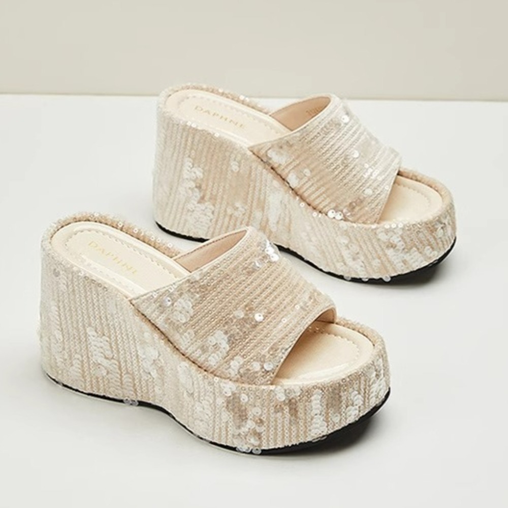 Wedge Heel Slippers Women's Su - Summer Clothing Fabric 리뷰 및 가격