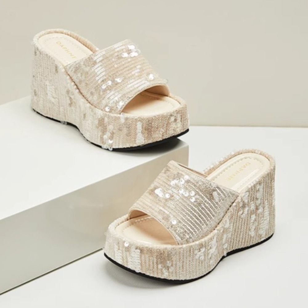 Wedge Heel Slippers Women's Su - Summer Clothing Fabric 리뷰 및 가격