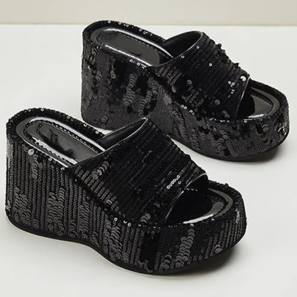 Wedge Heel Slippers Women's Su - Summer Clothing Fabric 리뷰 및 가격