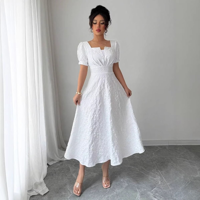 Women White Embossed Floral Mi - Sundress Midi Floral 리뷰 및 가격