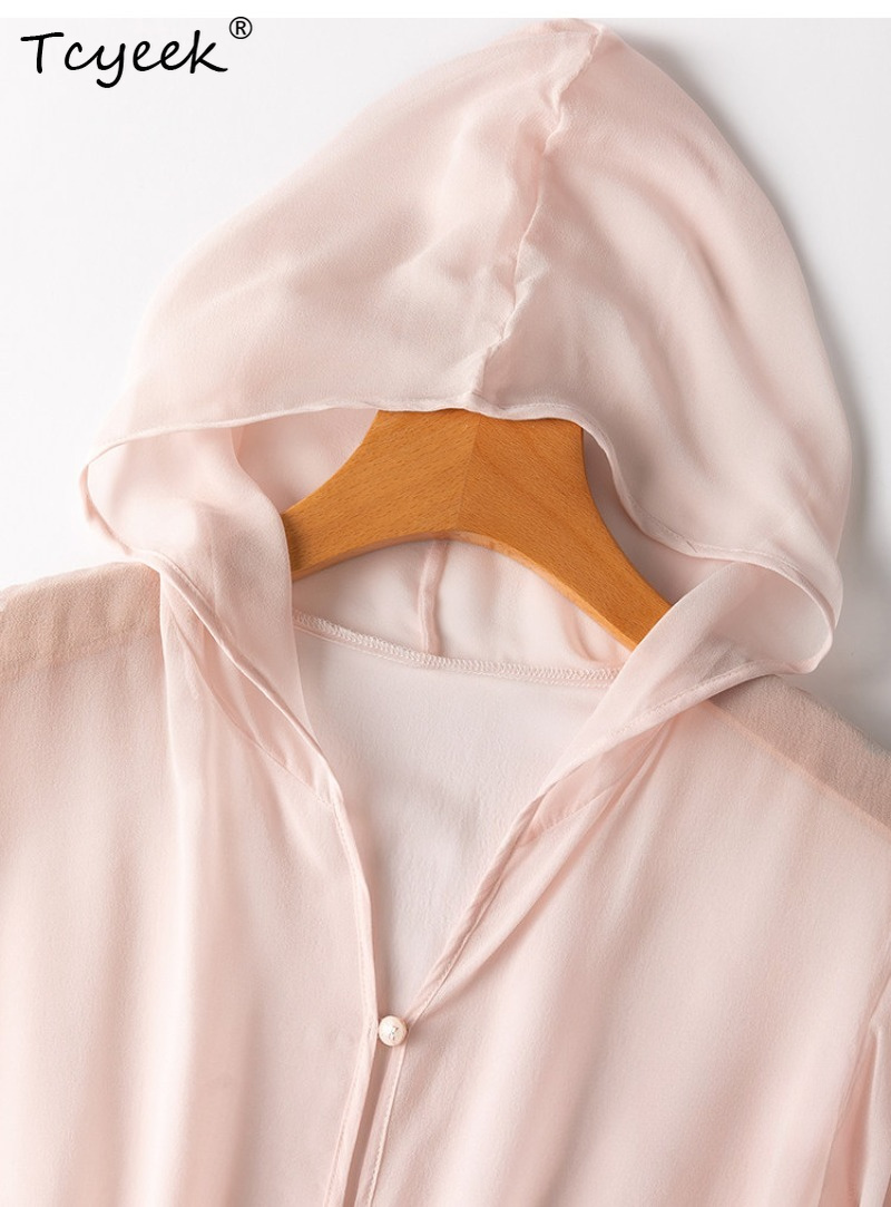 Tcyeek 100% Real Mulberry Silk - Summer Clothing Tops 리뷰 및 가격
