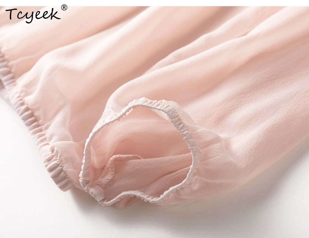 Tcyeek 100% Real Mulberry Silk - Summer Clothing Tops 리뷰 및 가격