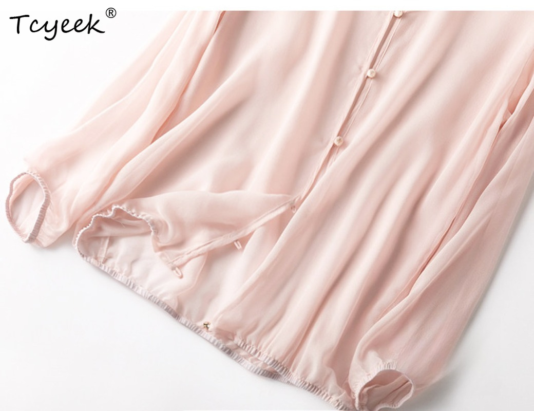 Tcyeek 100% Real Mulberry Silk - Summer Clothing Tops 리뷰 및 가격