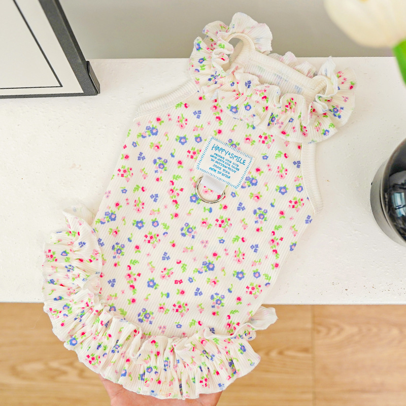 Fashion Floral Dog Dress Dog S - Summer Loving Clothing 리뷰 및 가격