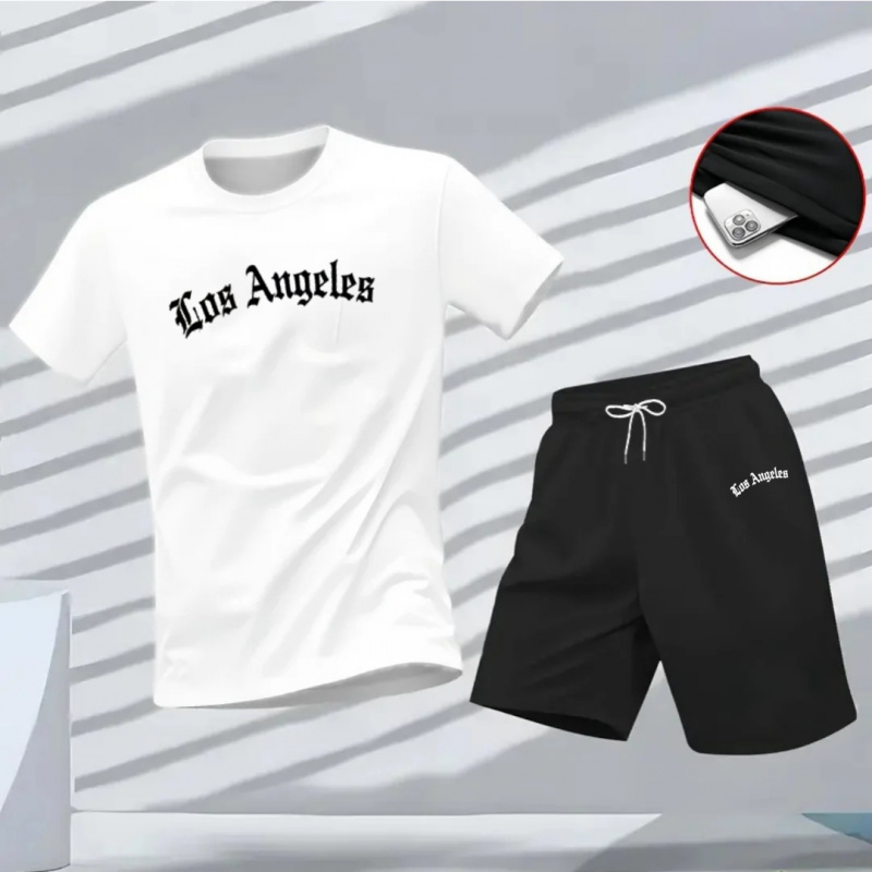 Men's Los Angeles Letter Print - Summer Clothing Haul 리뷰 및 가격