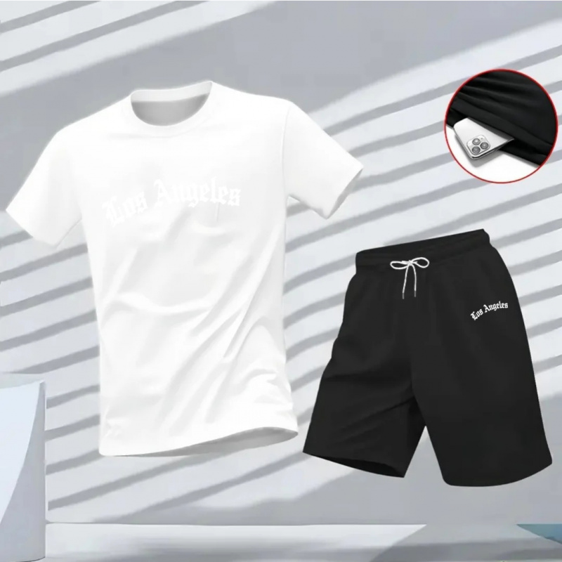 Men's Los Angeles Letter Print - Summer Clothing Haul 리뷰 및 가격