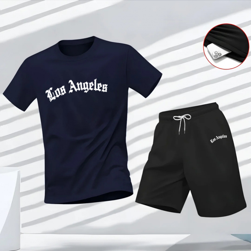 Men's Los Angeles Letter Print - Summer Clothing Haul 리뷰 및 가격