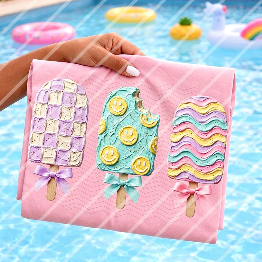 Preppy Summer Cute Popsicle DI - Summer Clothing Fabric 리뷰 및 가격