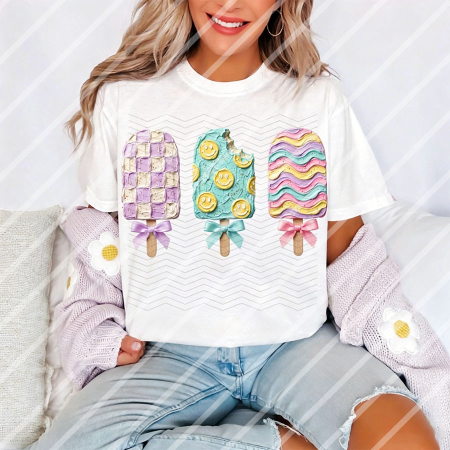 Preppy Summer Cute Popsicle DI - Summer Clothing Fabric 리뷰 및 가격