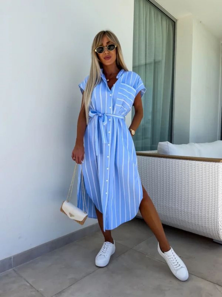 Short Sleeve Striped Shirt Dre - Summer Clothing Looks 리뷰 및 가격