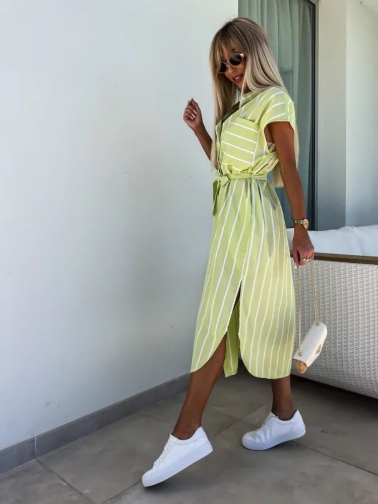 Short Sleeve Striped Shirt Dre - Summer Clothing Looks 리뷰 및 가격