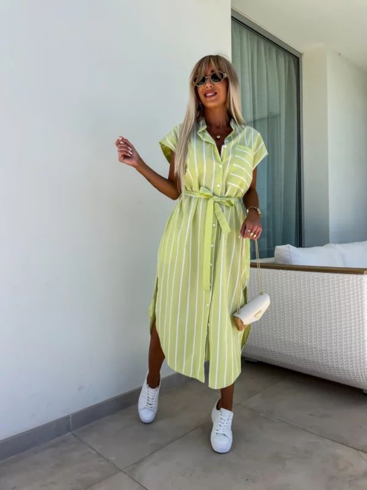 Short Sleeve Striped Shirt Dre - Summer Clothing Looks 리뷰 및 가격