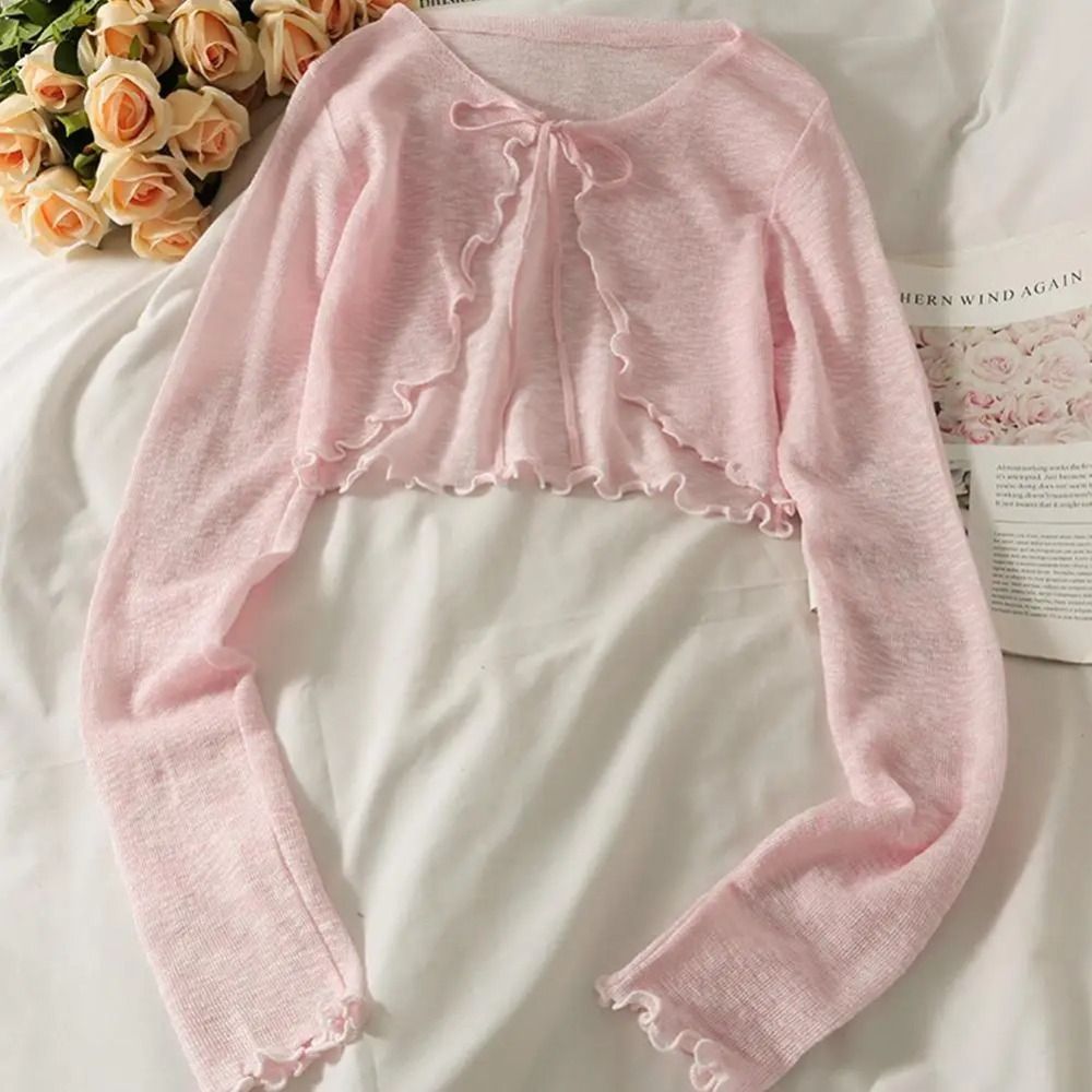 Thin Sunscreen Cardigan Ruffle - Rash Guard Long Sleeve 리뷰 및 가격