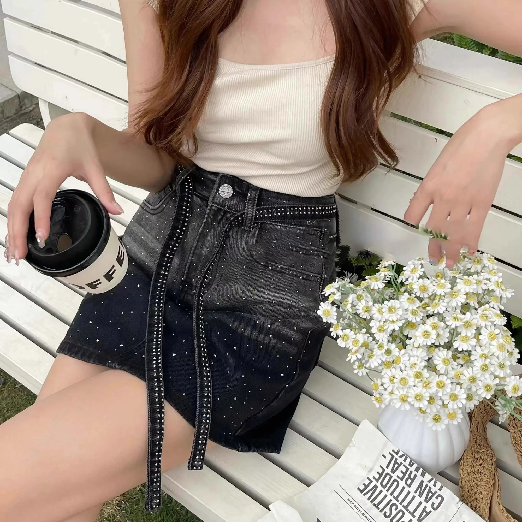 Jeans Skirts For Women Gradien - Summer Clothing Cheap 리뷰 및 가격