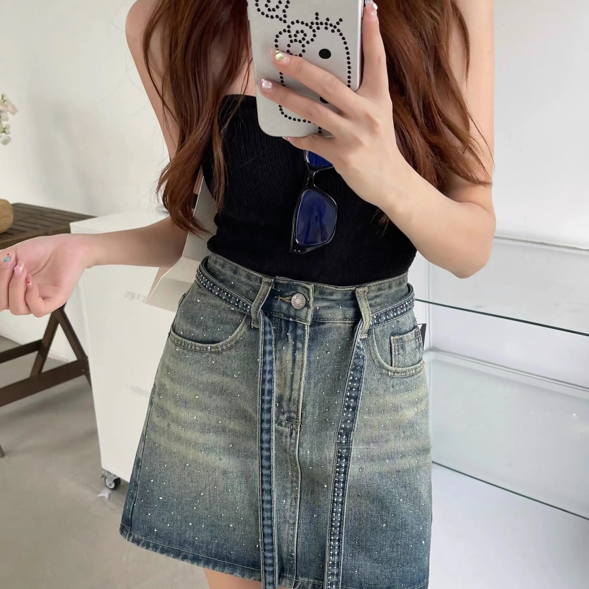 Jeans Skirts For Women Gradien - Summer Clothing Cheap 리뷰 및 가격
