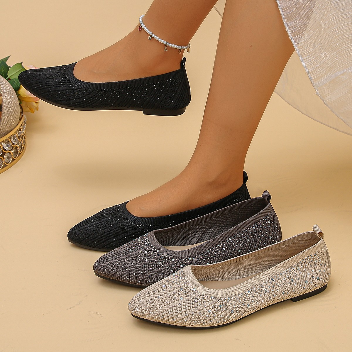 2026 new women's flat shoes la - Summer Clothing Fabric 리뷰 및 가격