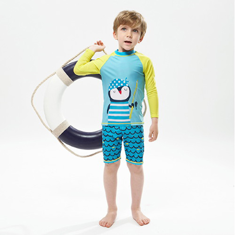 Kids Fish Dolphin Print Swimwe - Rash Guard Long Sleeve 리뷰 및 가격