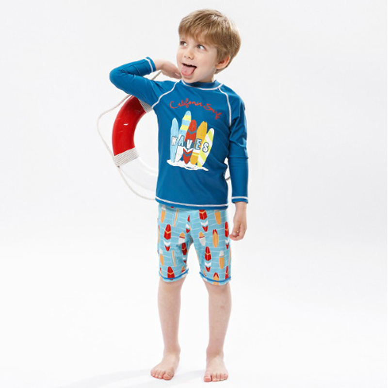 Kids Fish Dolphin Print Swimwe - Rash Guard Long Sleeve 리뷰 및 가격