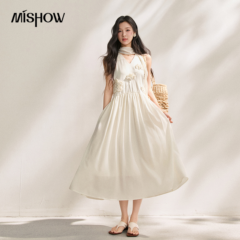 MISHOW Women's Lyocell 3D Flow - Sundress Midi Floral 리뷰 및 가격