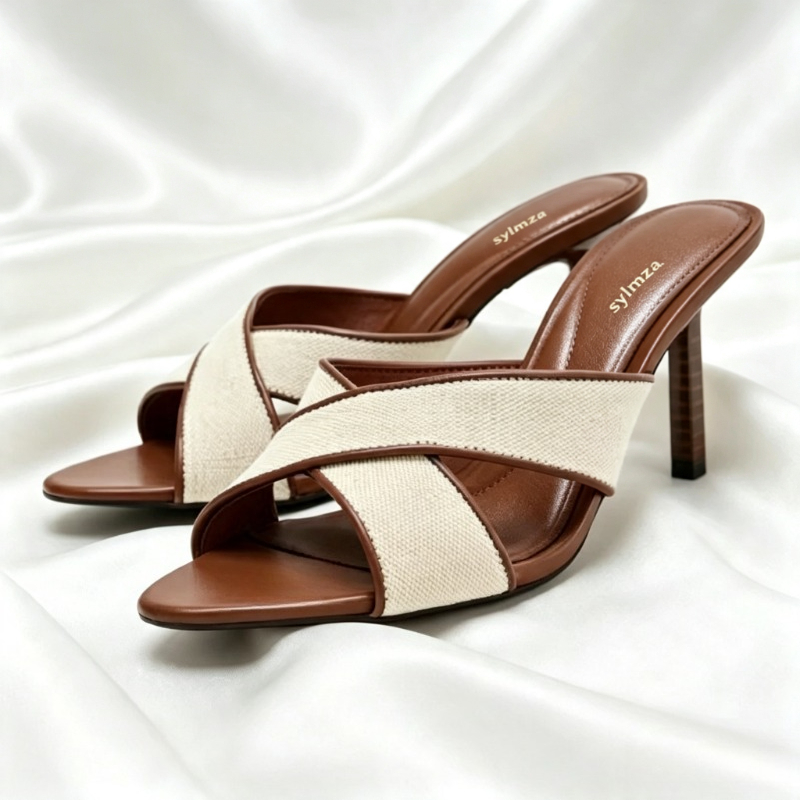 Fashion Wide Cross-Tied Mule S - Summer Clothing Fabric 리뷰 및 가격