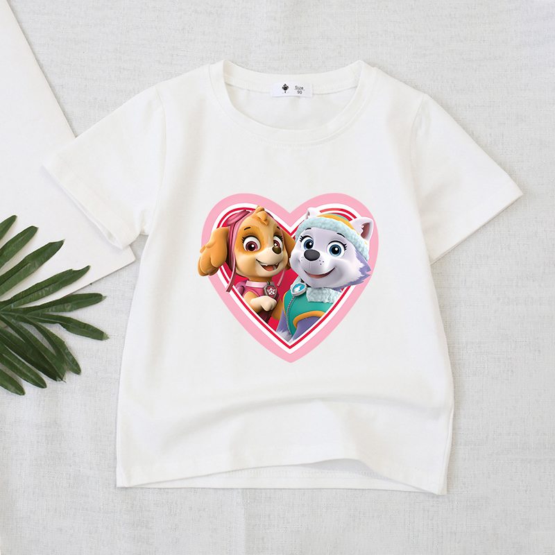 Paw Patrols Series T-Shirt Whi - Summer Everest Clothing 리뷰 및 가격