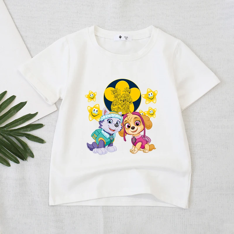 Paw Patrols Series T-Shirt Whi - Summer Everest Clothing 리뷰 및 가격