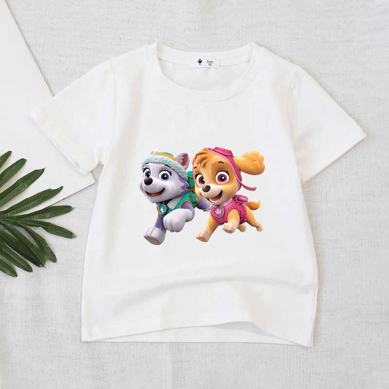 Paw Patrols Series T-Shirt Whi - Summer Everest Clothing 리뷰 및 가격