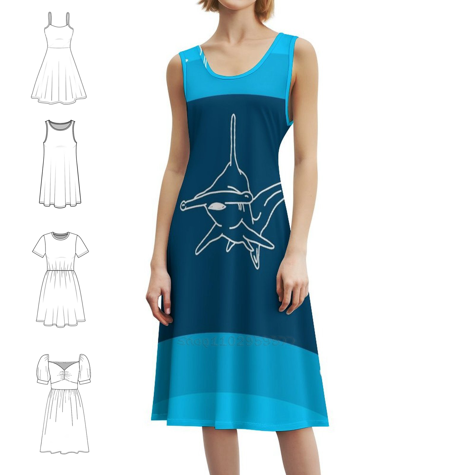 Hammerhead Shark-Sea-Love-Deco - Summer Loving Clothing 리뷰 및 가격