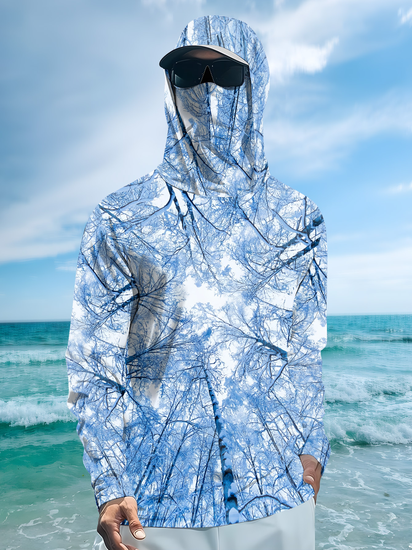 Fishing hooded sweatshirt men' - Summer Clothing Types 리뷰 및 가격