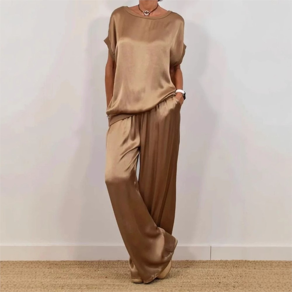 2-piece Set Fashion Satin O Ne - Summer House Clothing 리뷰 및 가격