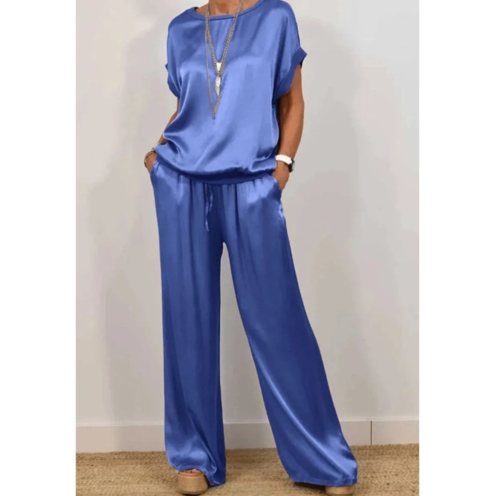 2-piece Set Fashion Satin O Ne - Summer House Clothing 리뷰 및 가격