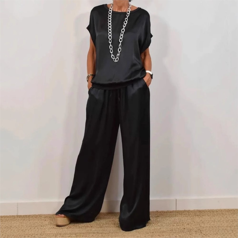 2-piece Set Fashion Satin O Ne - Summer House Clothing 리뷰 및 가격