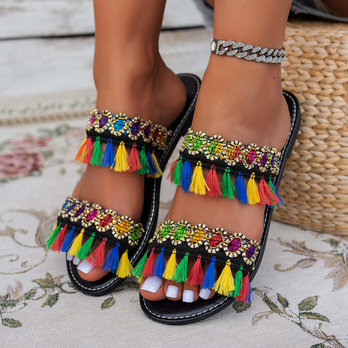 2025 New Women Slippers Casual - Summer Clothing Fabric 리뷰 및 가격