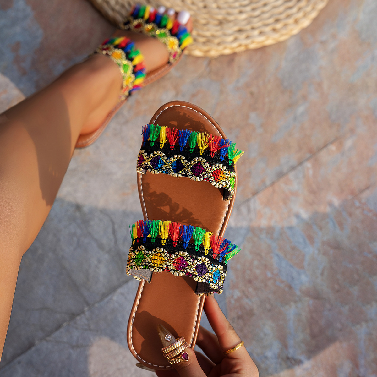 2025 New Women Slippers Casual - Summer Clothing Fabric 리뷰 및 가격