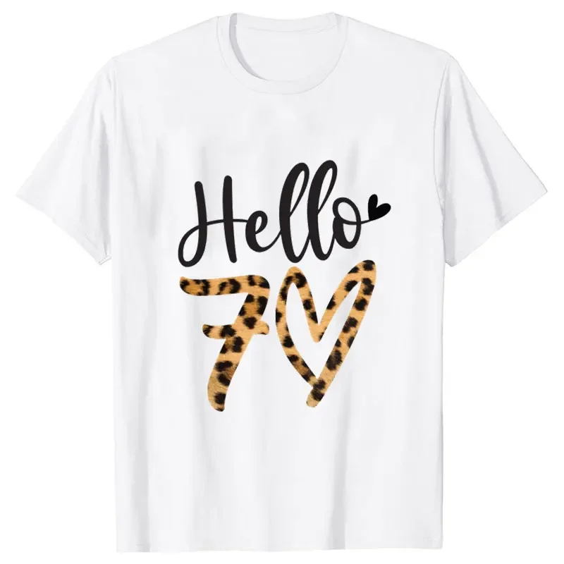 Hello 70 Tops Leopard Graphic  - Summer Loving Clothing 리뷰 및 가격
