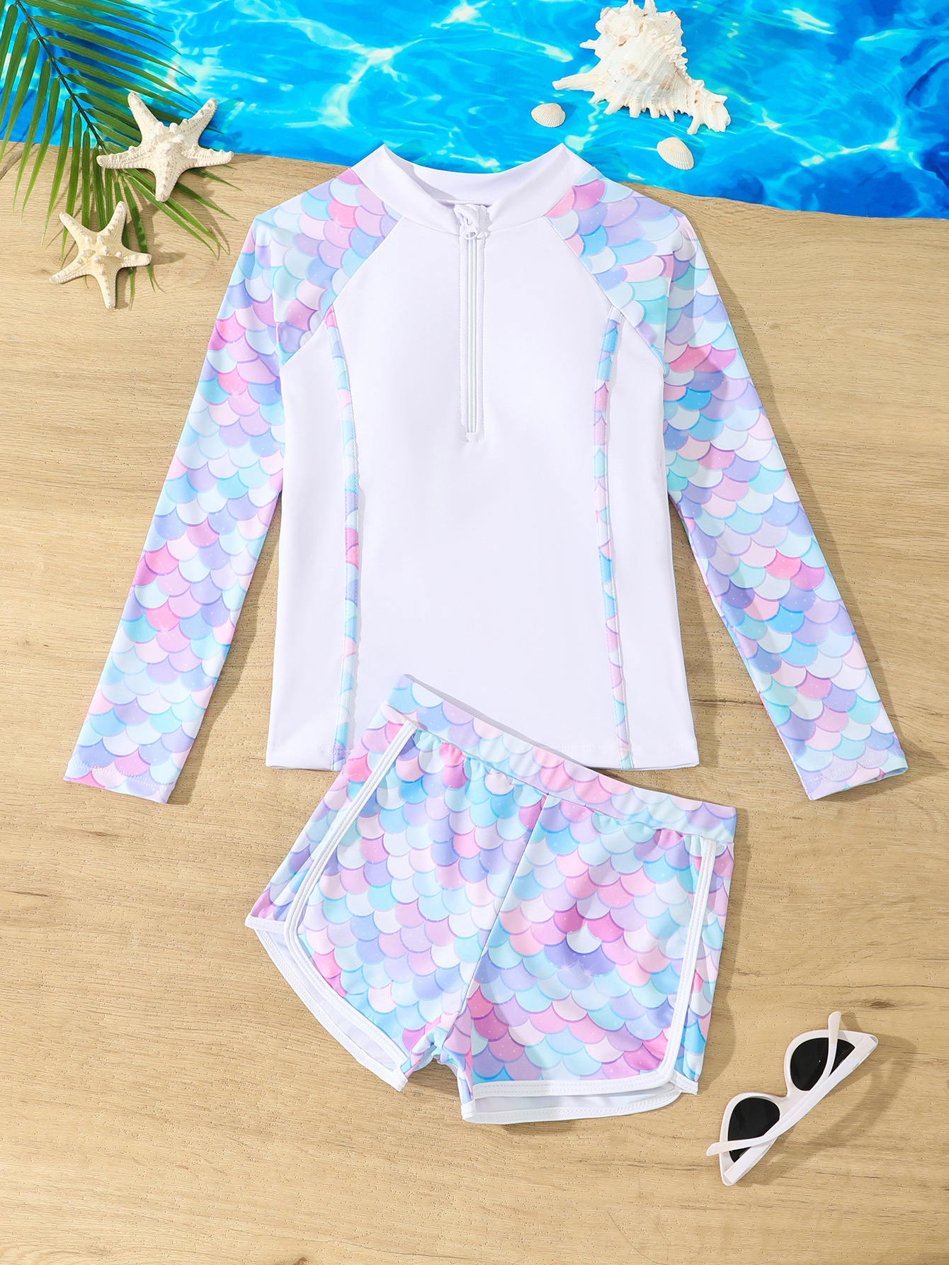 Girls Swimsuit 2025 Pink Long  - Rash Guard Long Sleeve 리뷰 및 가격