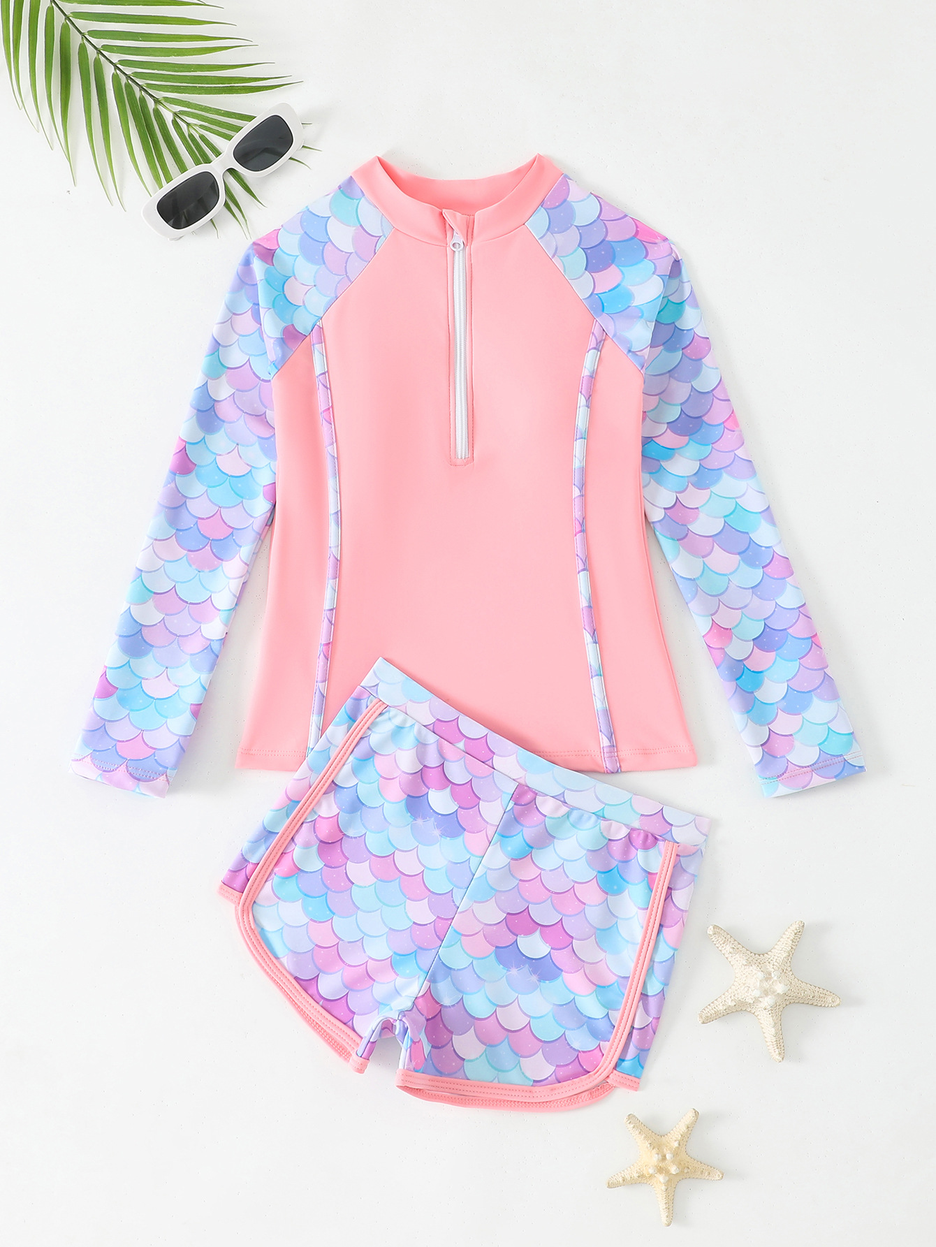 Girls Swimsuit 2025 Pink Long  - Rash Guard Long Sleeve 리뷰 및 가격